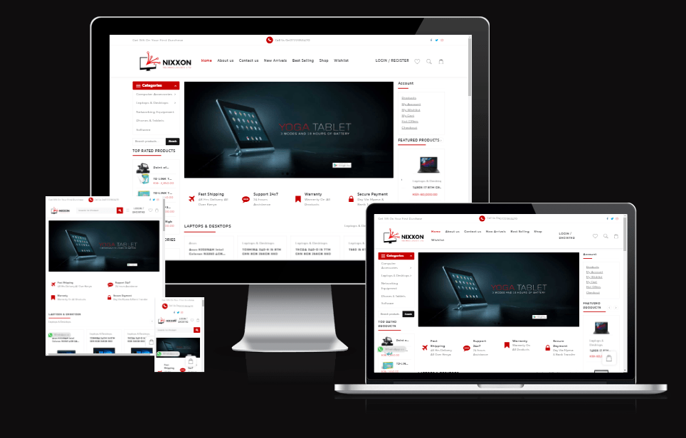 nixxon technologies mock up