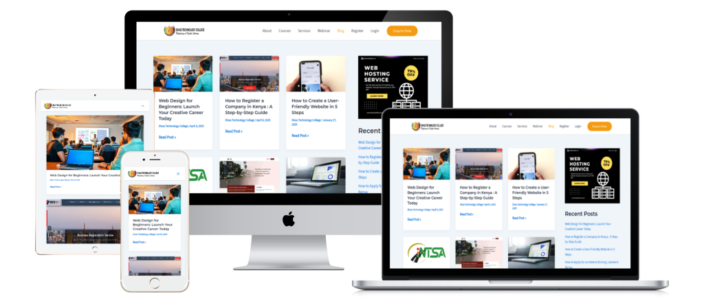 divas college website design project